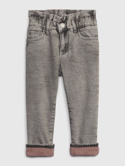 Νηπιακό Οργανικό Βαμβάκι Just Like Mom Lined Jean Παντελόνι με Washwell-810675000