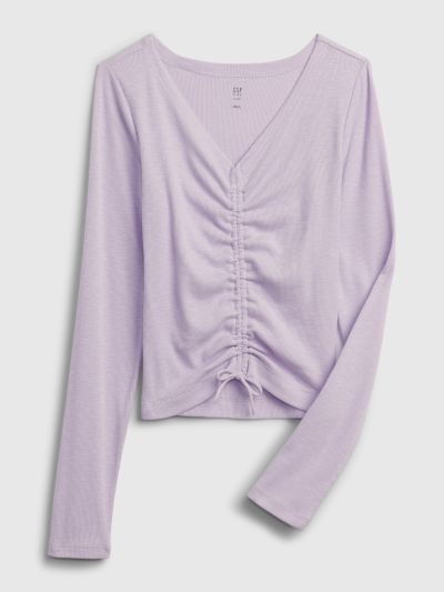 Παιδική Rib Ruched Μπλούζα-883138002
