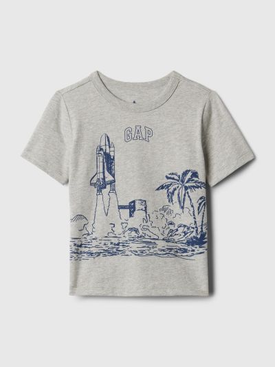 Γκρι babyGap Mix and Match Graphic Μπλούζα-886978002