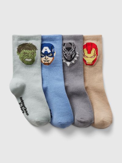 Multi babyGap | Marvel Superhero Crew Κάλτσες (4-Pack)-873398000