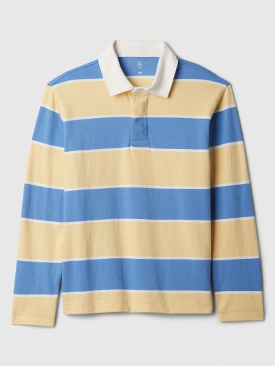 Κίτρινη Παιδική Rugby Polo Μπλούζα-881548002