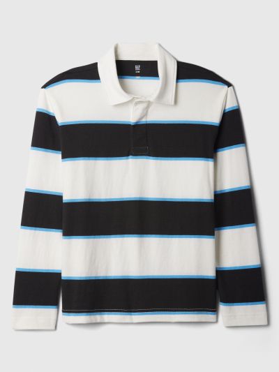 Άσπρη Παιδική Rugby Polo Μπλούζα-881548000