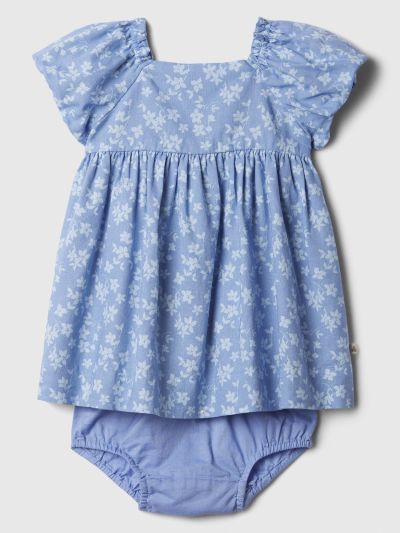 Μπλε Βρεφικό Linen-Blend Two-Piece Σύνολο Σετ-878782000