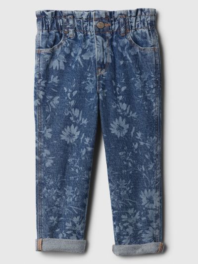 Μπλε babyGap Paperbag Mom Jean Παντελόνι με Washwell-879729000