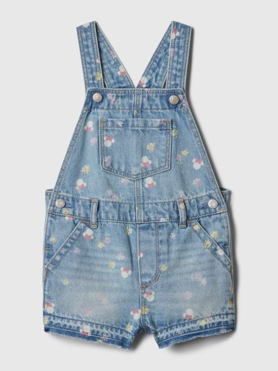 Gap × Disney Baby Denim Shortalls-886656000