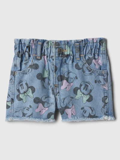 Μπλε babyGap | Disney Minnie Mouse Paperbag Mom Jean Σορτς με Washwell-880013000