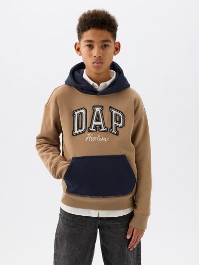 GAP × DAP Kids Colorblock Logo Hoodie-890858000