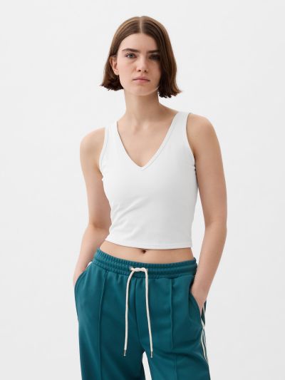 GapFit Studio Rib V-Neck Brami-870550002