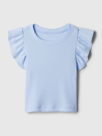 Μπλε babyGap Mix & Match Ruffle Μπλούζα-887071002