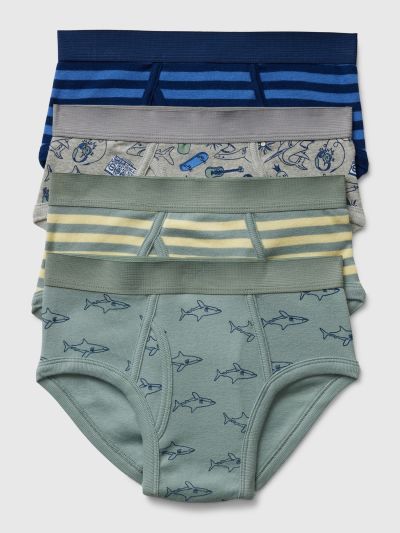 Kids Organic Cotton Briefs (4-Pack)-879100001