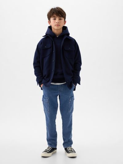 Kids Cargo Denim Joggers-858614000