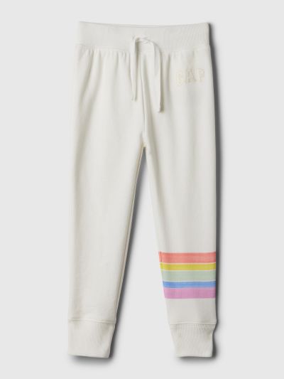 Άσπρη babyGap Logo Pull-On Jogger Φόρμα-868445003