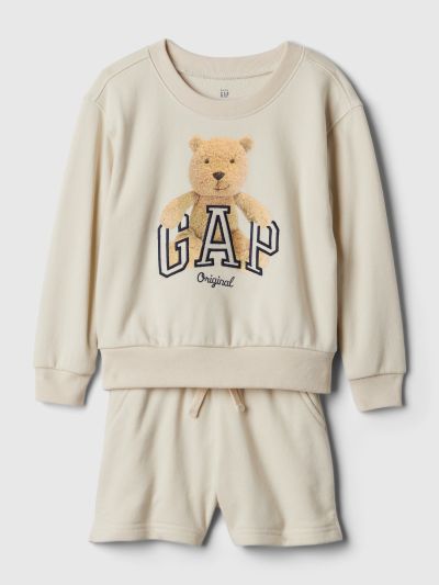 Μπεζ Νηπιακό Brannan Bear Arch Logo Φούτερ Σετ-889321001