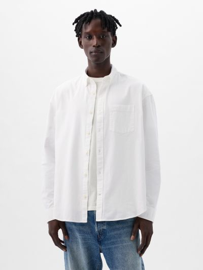 Άσπρο Oxford Πουκάμισο σε Standard Fit-887258002