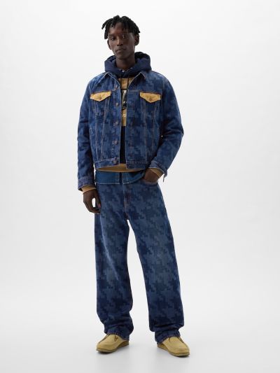 Μπλε DAP × GAP Οργανικό Βαμβάκι '90s Loose Jean Παντελόνι-890840000