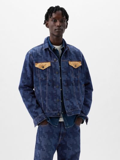 Μπλε DAP × GAP Οργανικό Βαμβάκι Icon Denim Πανωφόρι-890844000