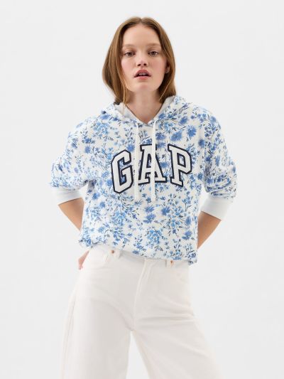 Gap Logo Print Hoodie-870539001