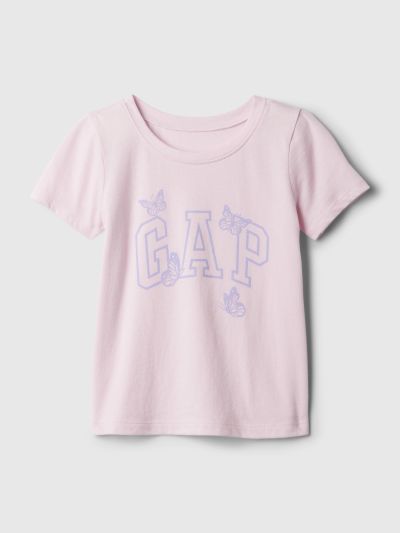 Ροζ babyGap Logo Μπλούζα-886647001