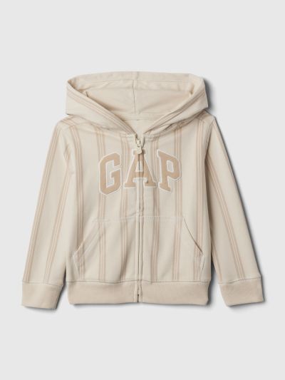 Μπεζ babyGap Logo Zip Φούτερ-886632002