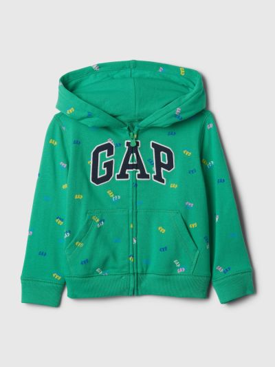 Πράσινο babyGap Logo Zip Φούτερ-886632003