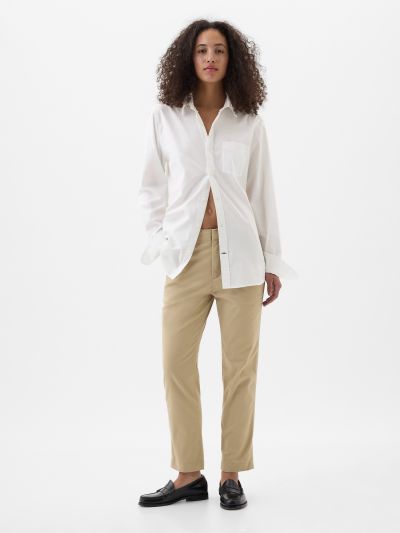 Μπεζ Mid-Rise Downtown Khaki Παντελόνι-862399002