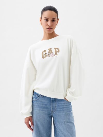 Gap Arch Logo Puff Sleeve Sweatshirt-870995000