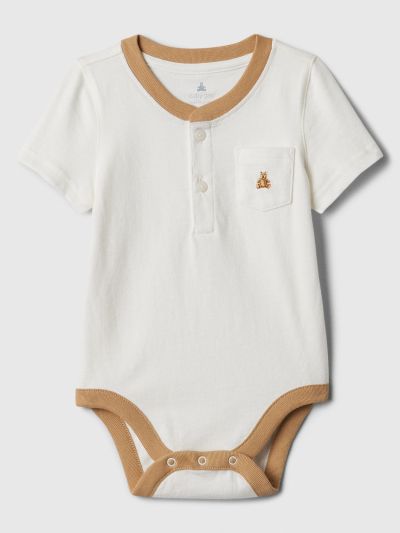 Βρεφικό Pocket Henley Κορμάκι-878775002