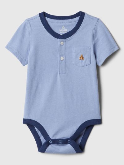 Βρεφικό Pocket Henley Κορμάκι-878775000