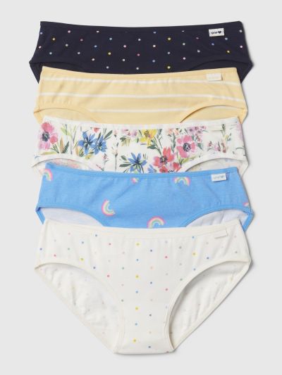 Άσπρα Παιδικά Bikini Εσώρουχα (5-Pack)-878920001