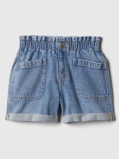 Μπλε Παιδικό Denim Σορτς με Washwell-878682001