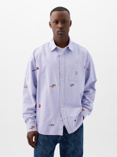 GAP × DAP Embroidered Oxford Shirt-890845000