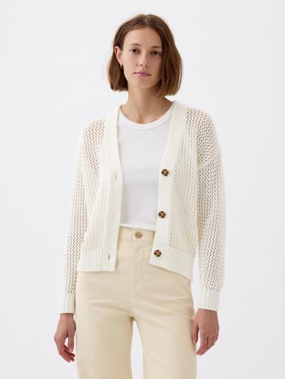 Crochet Cardigan Sweater-854777000