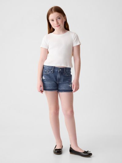 Παιδικό Χαμηλοκάβαλο Denim Σορτς-876147000