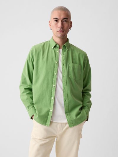 Πράσινο Oxford Πουκάμισο σε Standard Fit-881132001