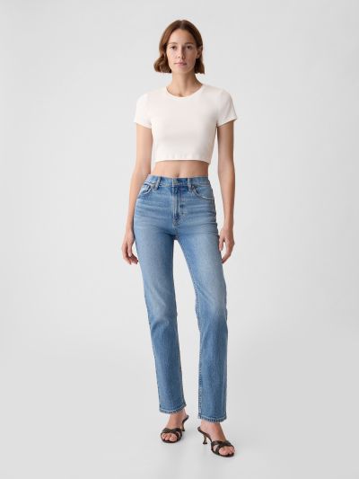 High Rise ’90s Straight Jeans-728822000