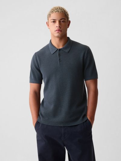 Μπλέ Πικέ Polo Μπλούζα-431572001