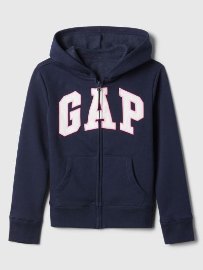 Μπλε Παιδικό Gap Logo Zip Φούτερ σε Fleece-692277026
