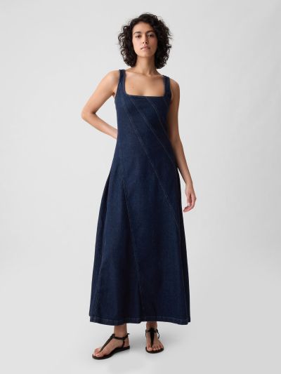 Denim Maxi Dress-431849000