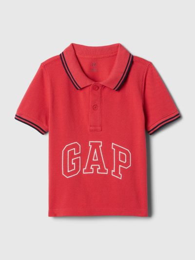 Κόκκινη Νηπιακή Gap Logo Polo Μπλούζα-408362001