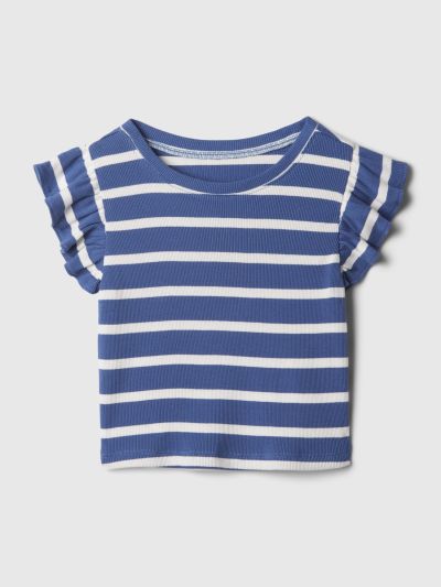 Μπλε babyGap Mix & Match Ruffle Μπλούζα-887071005