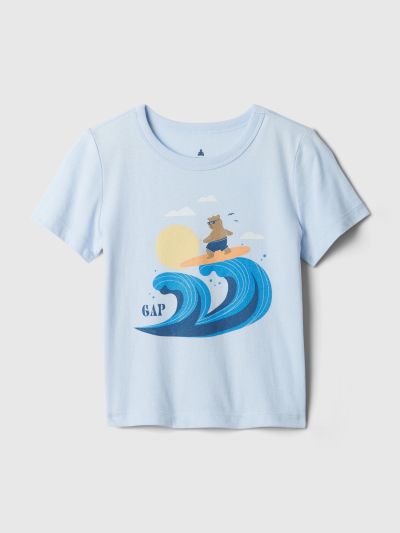 Μπλε babyGap Mix and Match Graphic Μπλούζα-434155002