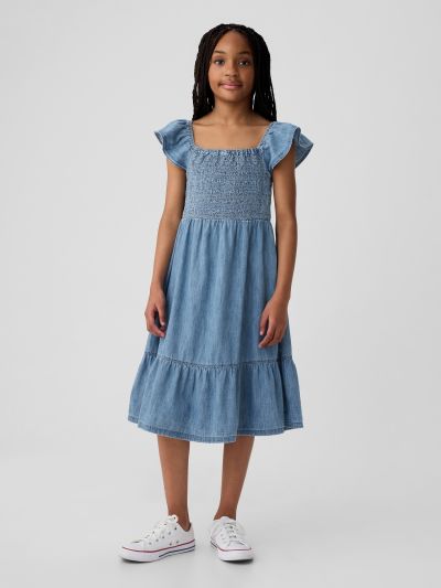 Παιδικό Smocked Midi Φόρεμα-881357000