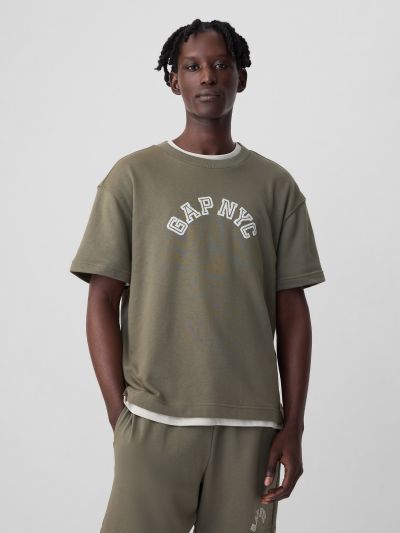 Πράσινο Gap NYC Arch Logo Crew neck Φούτερ-862305002