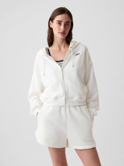 Vintage Soft Cropped Hoodie-883566009