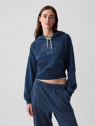 Gap Arch Logo Cropped Hoodie-438603000