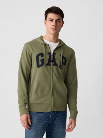 Πρασινο Gap Logo Zip Φούτερ-868452002