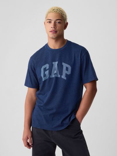 Μπλε Gap Arch Logo Κοντομάνικη Μπλούζα-429217003