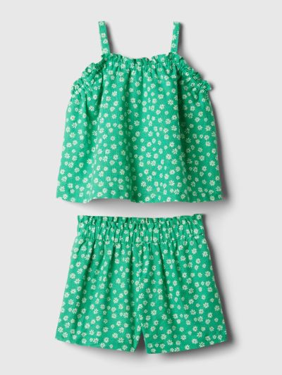 Πράσινο babyGap Λινό-Βαμβακερό Σετ-434877000