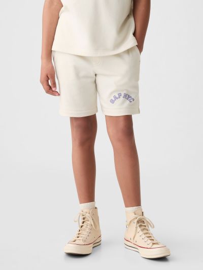 Μπεζ Παιδικό Gap NYC Arch Logo Σορτς-876894000