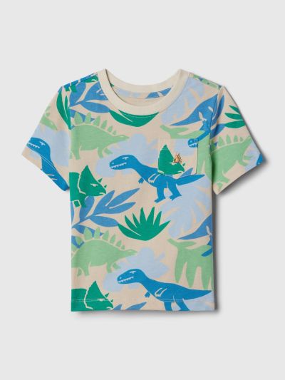 Μπλε babyGap Mix and Match Print Μπλούζα-434164000